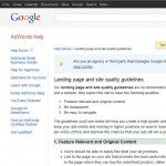 adwords landing page optimisation